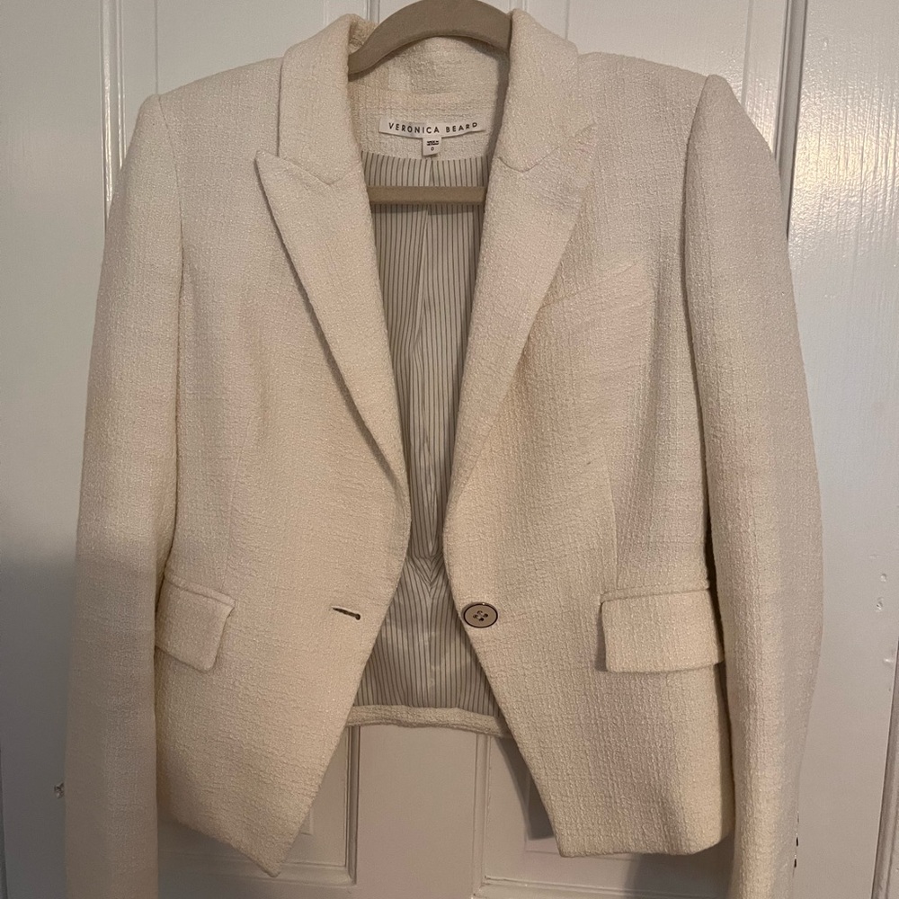 Veronica Beard Cream Blazer